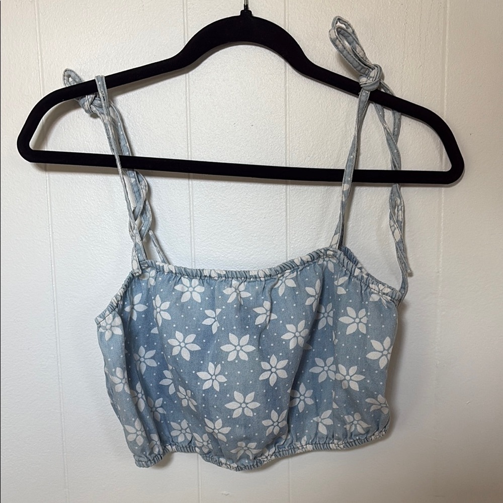 Billabong x Wrangler Floral Blue Women's Top